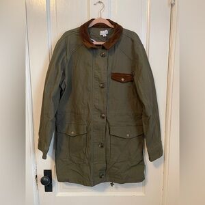 NWOT Joan Rivers Olive Green Chore Jacket